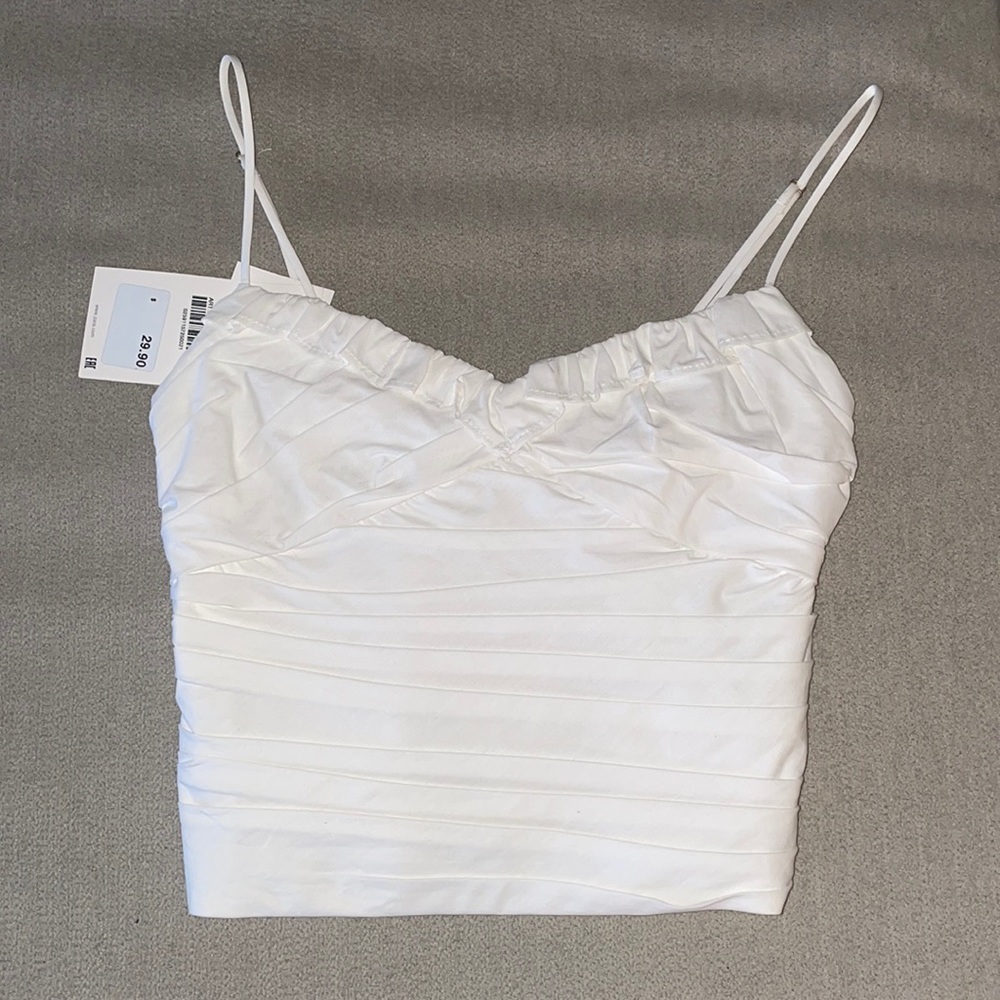 White Zara top
